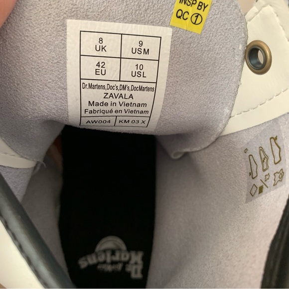 Dr. Martens White Zavala 8 Eyelet combat boots - Picture 7 of 11